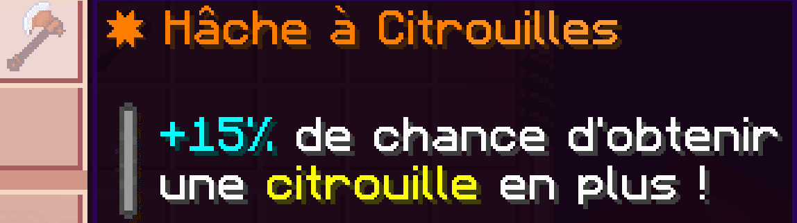 Hâche à Citrouilles