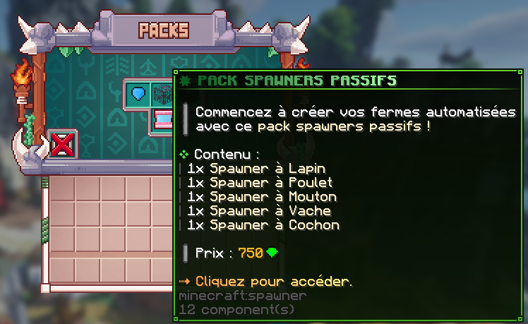 Pack Spawners Passifs