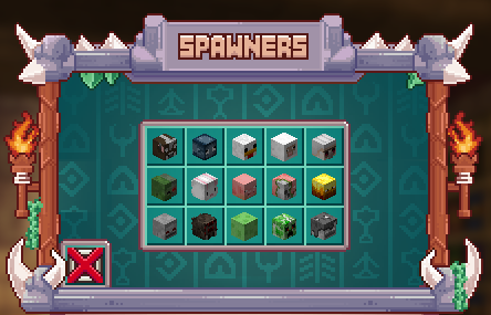 Menu des spawners
