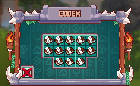 Menu des zones à découvrir